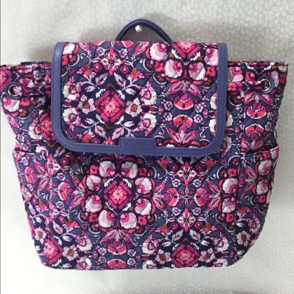 Vera Bradley Fashion Backpack MAGENTA MEDALLION
